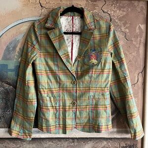 Robert Graham Womenโs Checkered Blazer